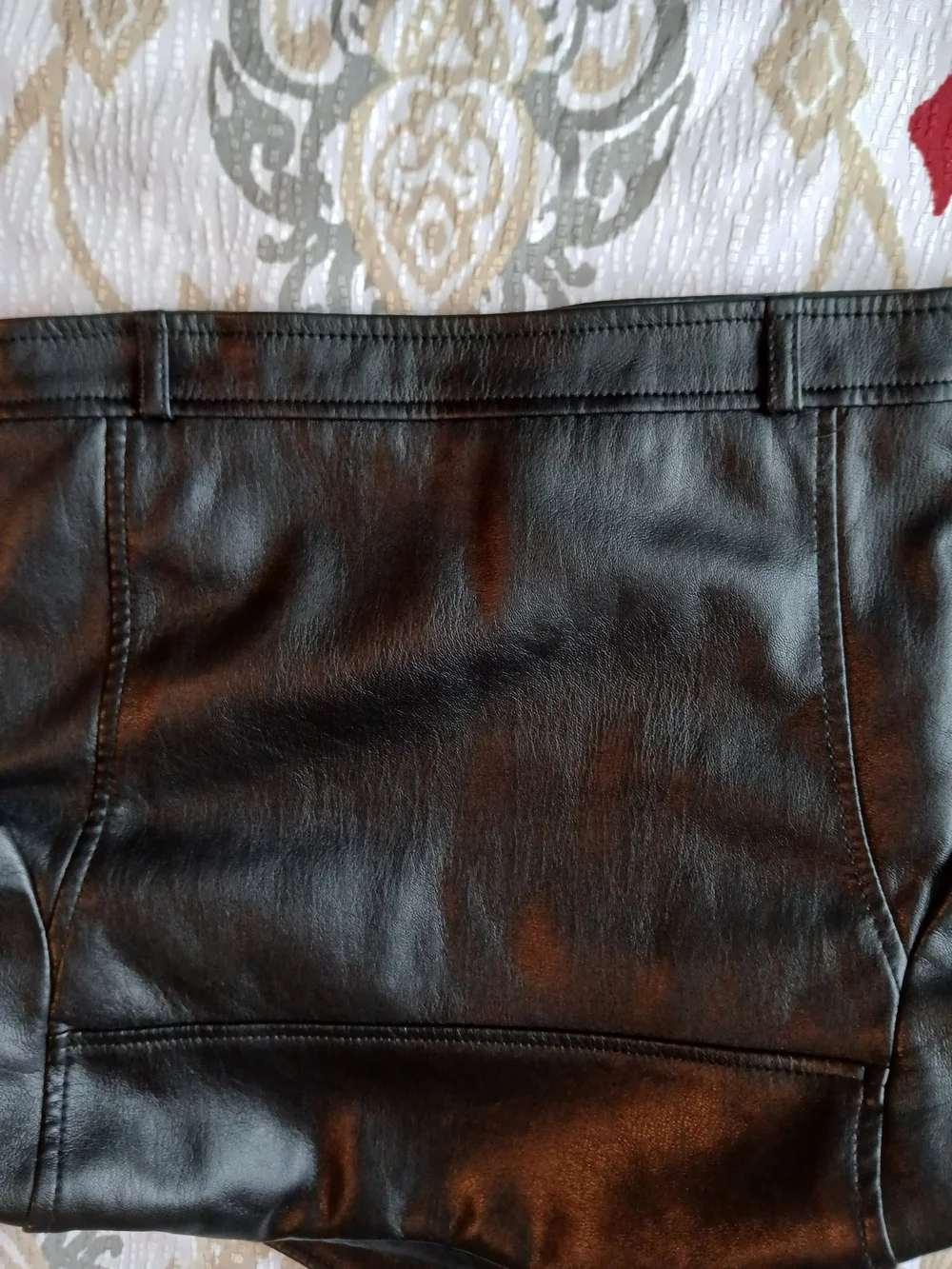 Zara Black Faux Leather Moto Jacket for Kids